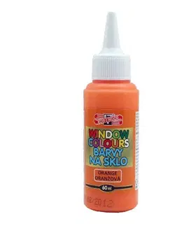 Hračky KOH-I-NOOR - Barva na sklo 60 ml,oranžová