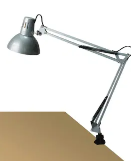Stolní lampy do kanceláře Rabalux stolní lampa Arno E27 1x MAX 60W stříbrná 4216