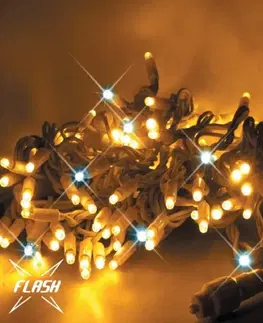 LED řetězy DecoLED LED světelný řetěz FLASH, 20 m, teple bílá, 120 diod, IP67