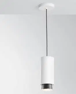 Závěsná světla Fabbian Fabbian Claque závěsné světlo LED 20 cm bílé