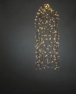 Vánoční světelné závěsy Konstsmide Christmas LED světelný závěs medúza 2 600K 400 LED 95x30cm