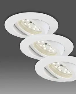 Podhledové světlo Briloner Bílé LED podhledové svítidlo v sadě 3 - otočné