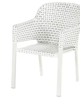 Zahradní židle a křesla Kelly zahradní jídelní židle - výplet Moccacino