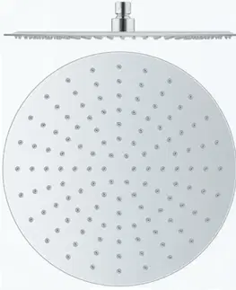 Sprchy a sprchové panely SLEZAK-RAV Hlavová sprcha kulatá kovová ø 20 cm, Barva: nerez KS0011