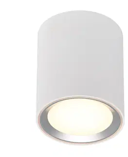 LED stropní svítidla NORDLUX přisazené downlight svítidlo Fallon H120 bílá / kartáč. ocel 47550132