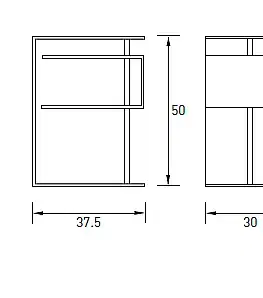 Konferenční stolky Radius design cologne Stolek RADIUS DESIGN (X-CENTRIC TABLE weiss 530C) bílý