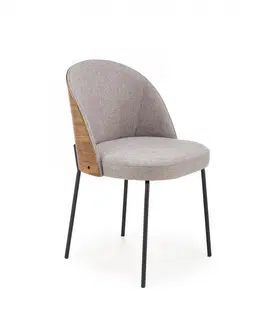 Židle HALMAR Designová židle Jasen šedá