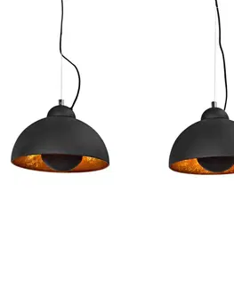 Svítidla LuxD 17525 Designová závěsná lampa STAGE 3 černá závěsné svítidlo