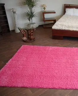 Koberce a koberečky Dywany Lusczow Kusový koberec SHAGGY Izebelie 5cm růžový, velikost 100x200