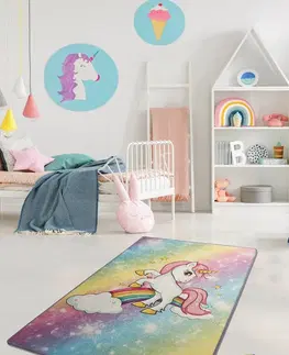Koberce a koberečky Conceptum Hypnose Dětský koberec Unicorn 140x190 cm vícebarevný