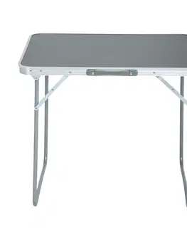 Zahradní stolky Ak furniture Kempingový stolek ARES 70x50 cm šedý