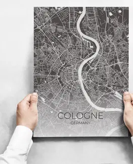 Moderní obrazy Sada obrazů - Map Of Cologne
