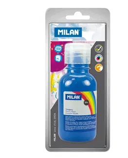 Hračky MILAN - Temperová barva 125 ml modrá - blistr