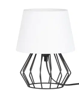 Lampy   7667104 - Stolní lampa MANGOO 1xE27/40W/230V bílá/černá 