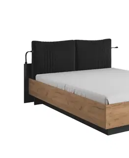 Postele ArtLas Manželská postel CODE s úložným prostorem Provedení: postel bez roštu a matrace