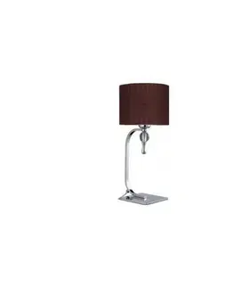 Designové stolní lampy Stolní lampa AZzardo Impress table brown AZ2903 E27 1x60W IP20 33cm hnědá
