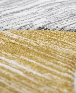 Koberce a koberečky Dywany Lusczow Kusový koberec ALTER Geo mušle zlatý, velikost 160x220