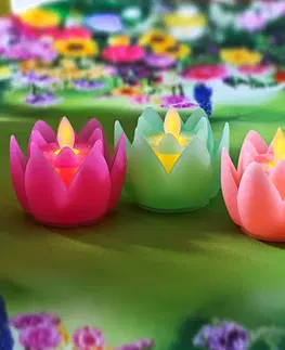Svíčky a světelné dekorace LED květ