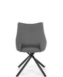 Židle HALMAR Designová židle Cretto šedá