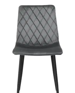 Židle TZB Čalouněná designová židle ForChair II grafitová 
