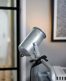 Industriální stolní lampy NORDLUX Porter lampa s klipem galvanizovaná ocel 2213062031