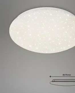 LED stropní svítidla BRILONER LED stropní svítidlo hvězdné nebe, CCT, noční světlo, dálkový ovladač, stmívatelné, bílé BRILO 3367-216