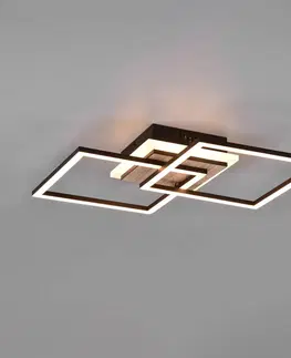 Stropní svítidla Reality Leuchten LED stropní světlo Giro 3 zdroje hranaté, ovladač