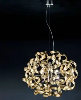 Závěsná světla Metallux Závěsné světlo Gold, 50 cm Ø