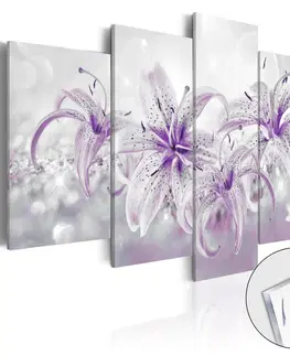 Obrazy na skle Obraz fialové lilie na akrylátovém skle - Purple Graces