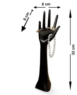 Šperkovnice DekorStyle Stojan na šperky Hand 32 cm černý