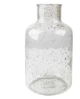 Dekorativní vázy Skleněná transparentní foukaná váza Sandy - Ø 18*32 cm Clayre & Eef 6GL4269
