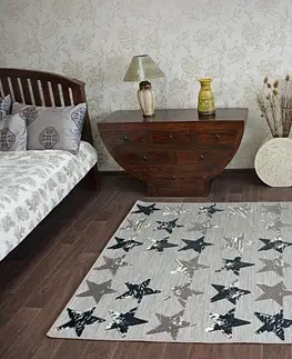 Koberce a koberečky Dywany Lusczow Kusový koberec LISBOA 27219/975 hvězda hnědý, velikost 160x230