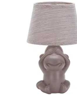 Lampy ONLI ONLI - Stolní lampa MONKEY 1xE14/6W/230V hnědá 