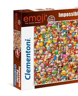 Hračky puzzle CLEMENTONI - Puzzle 1000 dílků Impossible - Emoji