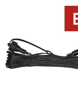 Příslušenství EMOS Prodlužovací kabel pro spojovací řetězy Standard černý, 10 m, venkovní i vnitřní D1ZB01