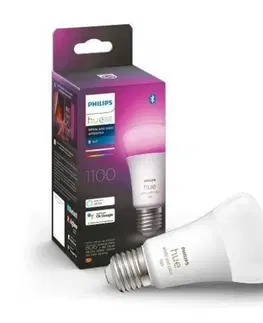 LED žárovky PHILIPS HUE Hue Bluetooth LED White and Color Ambiance žárovka Philips 8719514291171 E27 A60 9W 1100lm 2000-6500K RGB stmívatelná