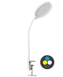 Stolní lampy do kanceláře Ecolite LED stmívatelná stolní lampa 10W 500lm CCT bílá LU13A-BI