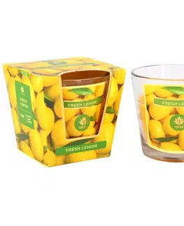 Dekorativní svíčky Arome Vonná svíčka ve skle Fresh Lemon, 120 g