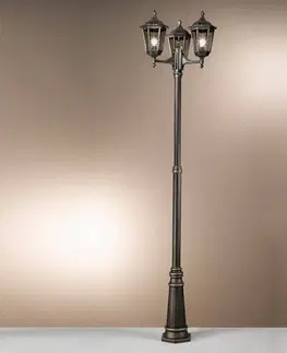 Pouliční osvětlení Orion Stožárové svítidlo Puchberg 3-žár., 255 cm