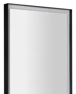 Koupelnová zrcadla SAPHO SORT zrcadlo s LED osvětlením 60x80cm, senzor, 2700-6500K, černá mat ST080S