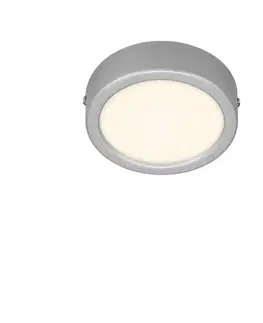 LED stropní svítidla BRILONER LED stropní svítidlo, pr. 12 cm, 7 W, matný chrom BRILO 7089-414
