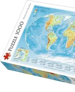 Hračky puzzle TREFL - Puzzle Zeměpisná mapa 1000