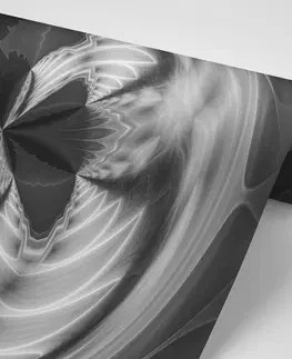 Černobílé tapety Tapeta umělecká abstrakce v černobílém