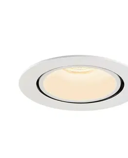LED podhledová svítidla SLV BIG WHITE NUMINOS GIMBLE XL zápustné stropní svítidlo bílé 2700 K 40° 1006042