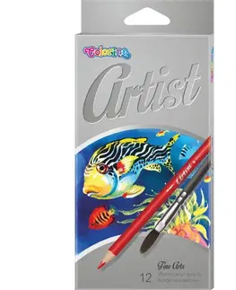 Hračky PATIO - Colorino pastelky Artist akvarelové 12 barev