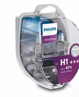 Autožárovky Philips H1 VisionPlus 12V 12258VPS2 +60%