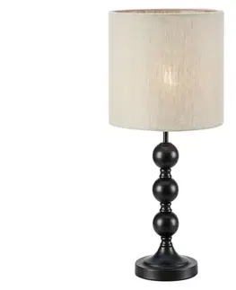 Lampy Markslöjd Markslöjd 108575 - Stolní lampa OCTO 1xE27/40W/230V béžová/černá 