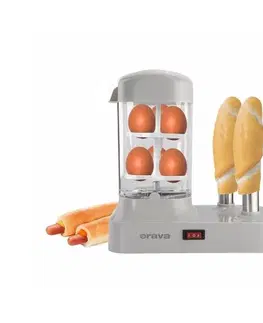 Kuchyňské spotřebiče Orava HM-03 GR hotdogovač s možností přípravy vajec
