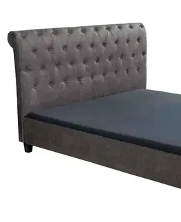 Designové postele LuxD Designová postel Viviano 180 x 200 cm tmavě šedá - Skladem