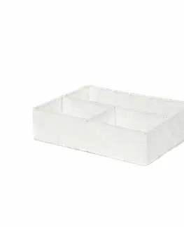 Úložné boxy Compactor Organizér na prádlo a doplňky Compactor TEX - 3 dílný, 32 x 25 x 8 cm, bílý